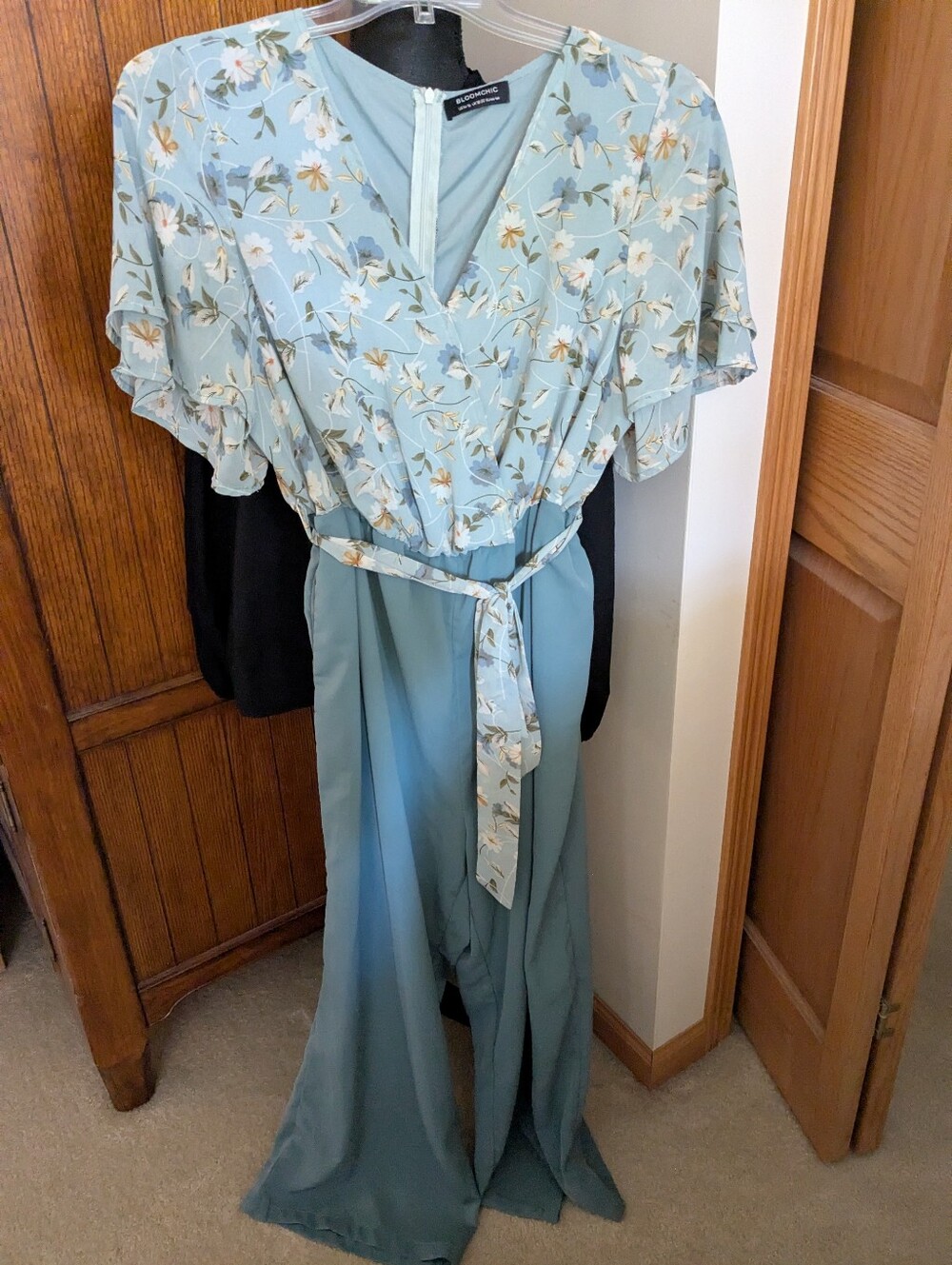 BLOOMCHIC Floral Jumpsuit Pantsuit, Sz 14/16, EUC!!!